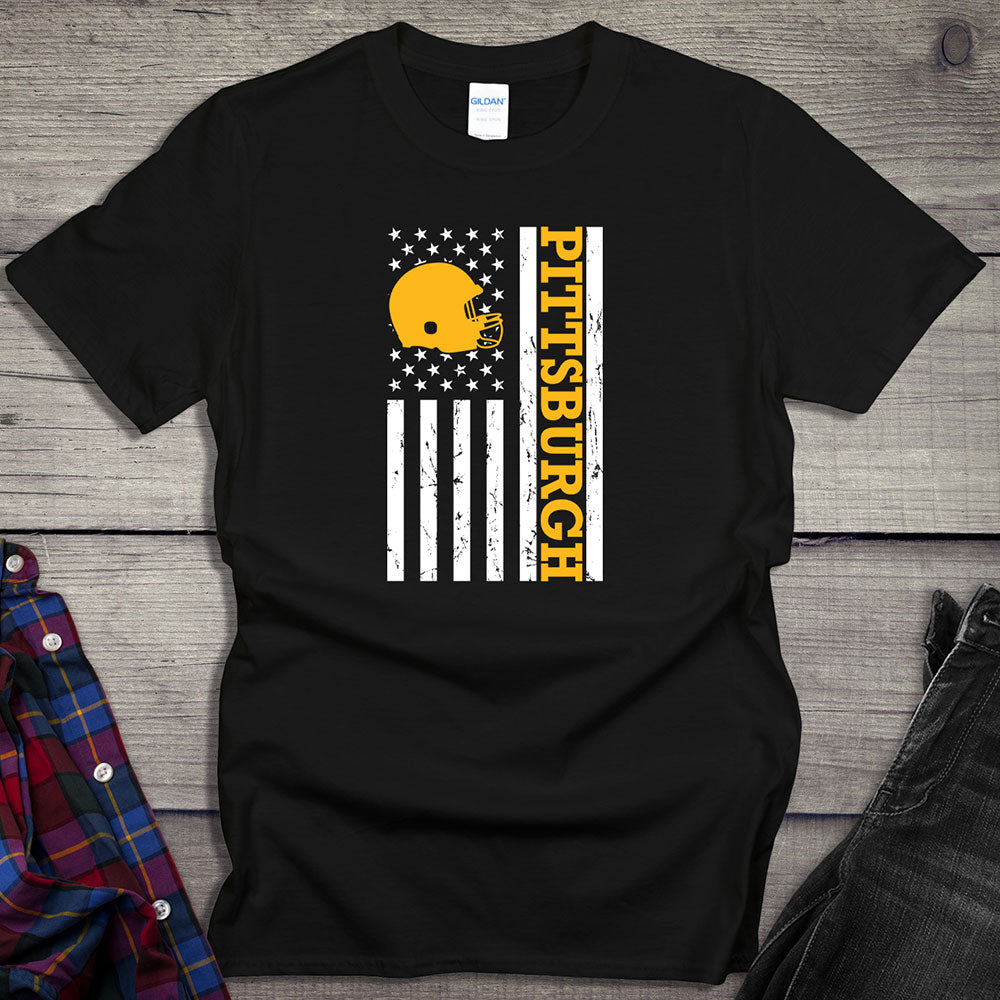 Pittsburgh Football Flag T-shirt