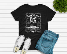 Load image into Gallery viewer, Steamboat Willie Whiskey Label T-Shirt
