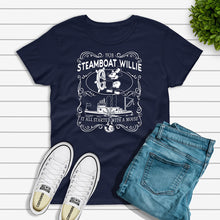 Load image into Gallery viewer, Steamboat Willie Whiskey Label T-Shirt
