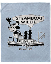 Load image into Gallery viewer, 50&quot; x 60&quot; Steamboat Willie Vintage 1928 Plush Minky Blanket
