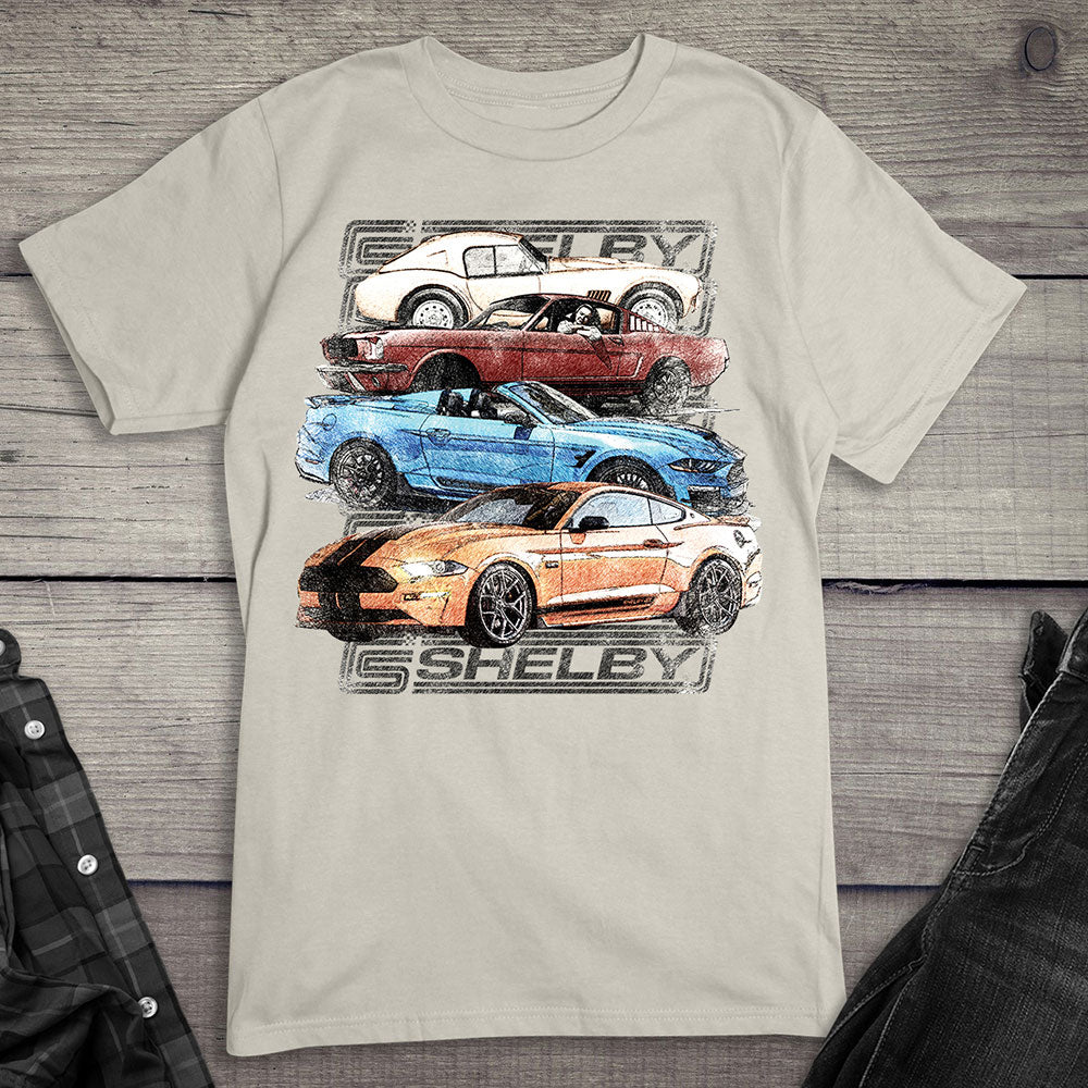 Shelby Cars Sketch T-shirt