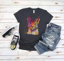 Load image into Gallery viewer, Neon Abyssinian Cat T-shirt
