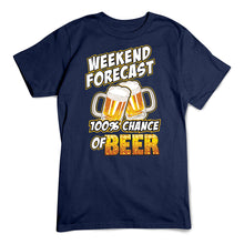 Load image into Gallery viewer, 100% Chance of Beer T-Shirt

