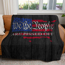 Load image into Gallery viewer, 50&quot; x 60&quot; Pissed Off America Plush Minky Blanket

