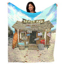 Load image into Gallery viewer, 50&quot; x 60&quot; Beach Bar Plush Minky Blanket

