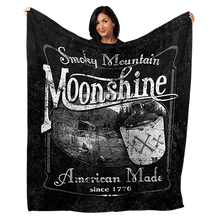 Load image into Gallery viewer, 50&quot; x 60&quot; Smoky Mtn Moonshine Plush Minky Blanket
