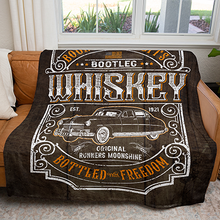 Load image into Gallery viewer, 50&quot; x 60&quot; Bootleg Whiskey Plush Minky Blanket

