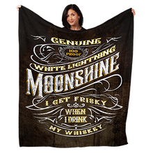 Load image into Gallery viewer, 50&quot; x 60&quot; Frisky Whiskey Plush Minky Blanket
