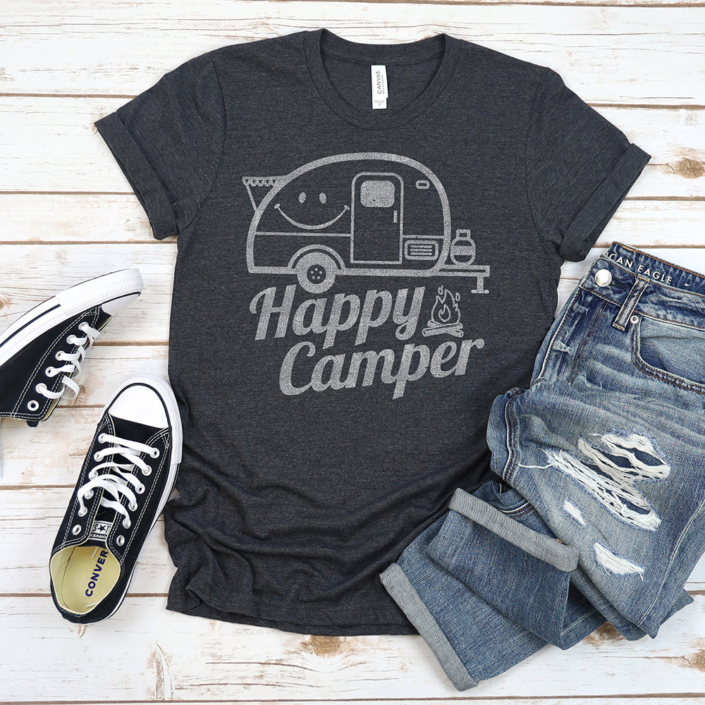 Great Outdoors T-shirt, Happy Camper Tee