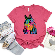 Load image into Gallery viewer, Horses T-Shirt, Neon Horse Tee
