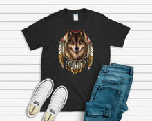 Load image into Gallery viewer, Southwest T-Shirt, Wolf Dreamcatcher Tee
