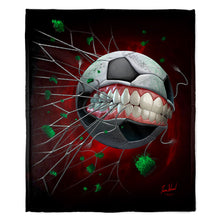 Load image into Gallery viewer, Monster Soccerball 50&quot; x 60&quot; Fleece Blanket
