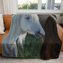 Load image into Gallery viewer, Horse Whispering 50&quot; x 60&quot; Fleece Blanket
