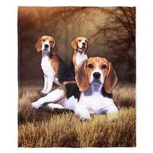 Load image into Gallery viewer, Beagle 50&quot; x 60&quot; Fleece Blanket
