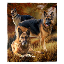 Load image into Gallery viewer, German Shepherd 50&quot; x 60&quot; Fleece Blanket
