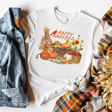 Load image into Gallery viewer, Happy Harvest Cardinal T-shirt, Autumn Tee
