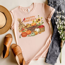 Load image into Gallery viewer, Happy Harvest Cardinal T-shirt, Autumn Tee
