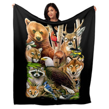 Load image into Gallery viewer, 50&quot; x 60&quot; Magic North America Plush Minky Blanket
