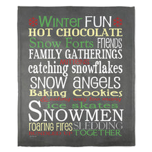 Load image into Gallery viewer, 50&quot; x 60&quot; Winter Fun Plush Minky Blanket
