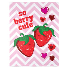 Load image into Gallery viewer, 30&quot; x 40&quot; Berry Cute Baby Minky Blanket
