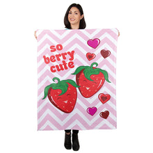 Load image into Gallery viewer, 30&quot; x 40&quot; Berry Cute Baby Minky Blanket
