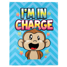 Load image into Gallery viewer, 30&quot; x 40&quot; I&#39;m in Charge Baby Minky Blanket
