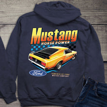 Load image into Gallery viewer, Ford Yellow Mustang Horsepower Hoodie
