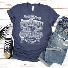 Load image into Gallery viewer, Motorcycle T-shirt, Good Whiskey
