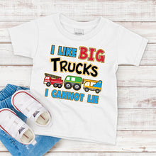 Load image into Gallery viewer, Kids T-Shirt, I Like Big Trucks
