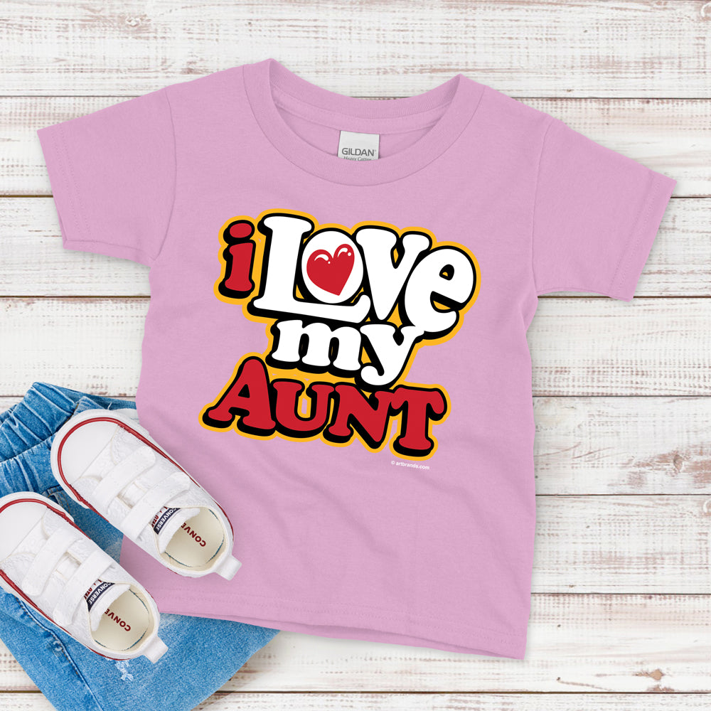 Kids T-Shirt, I Love My Aunt