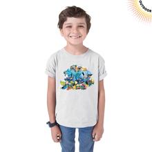 Load image into Gallery viewer, Kid&#39;s Playful Dolphins Solar Tee
