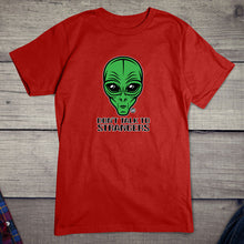 Load image into Gallery viewer, Todd Goldman Art Don&#39;t Talk To Strangers Alien T-Shirt
