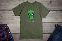 Load image into Gallery viewer, Todd Goldman Art Don&#39;t Talk To Strangers Alien T-Shirt
