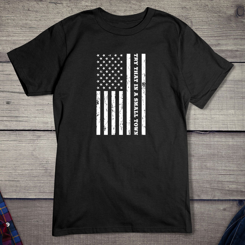 Small Town Grunge Flag T-Shirt