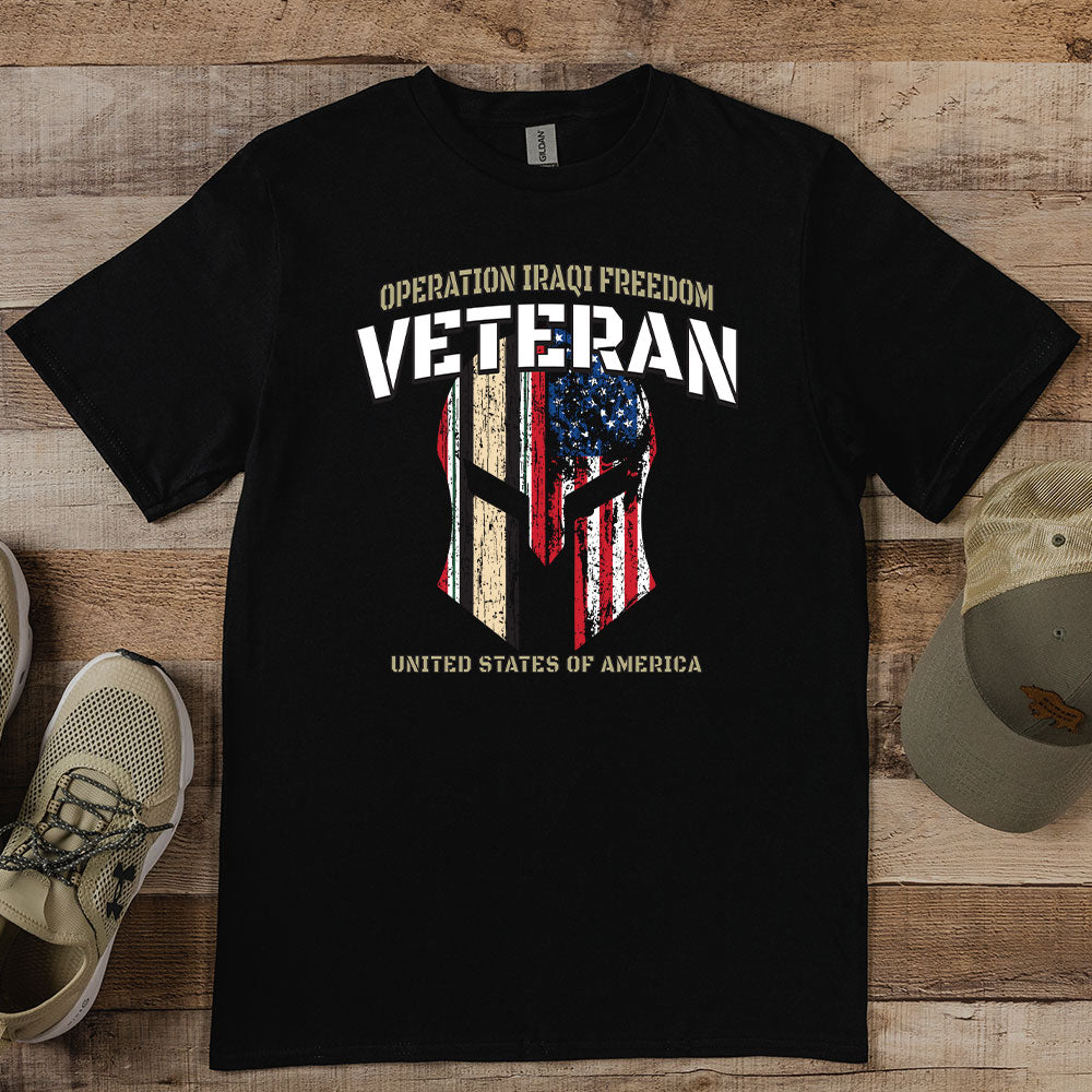 Iraqi Freedom Veteran Helmet T-shirt