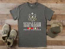Load image into Gallery viewer, Veteran Eagle - Iraqi Freedom T-shirt
