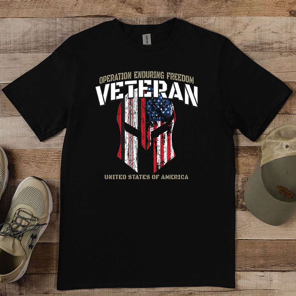 Enduring Freedom Veteran Helmet T-shirt