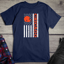 Load image into Gallery viewer, Chicago Football Flag T-shirt
