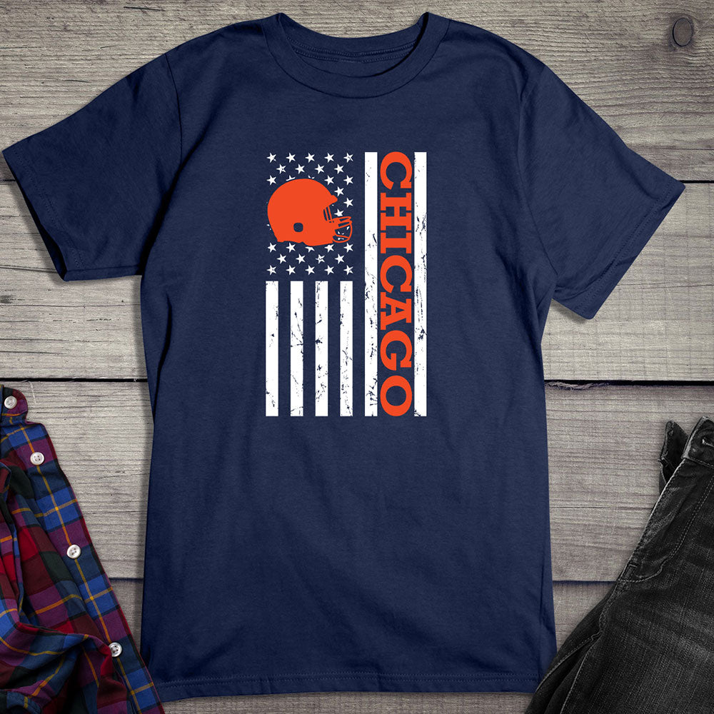 Chicago Football Flag T-shirt