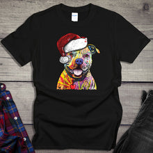 Load image into Gallery viewer, Christmas Pitbull T-shirt
