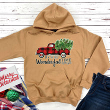 Load image into Gallery viewer, Plaid Truck Hooded Sweatshirt
