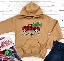 Load image into Gallery viewer, Plaid Truck Hooded Sweatshirt
