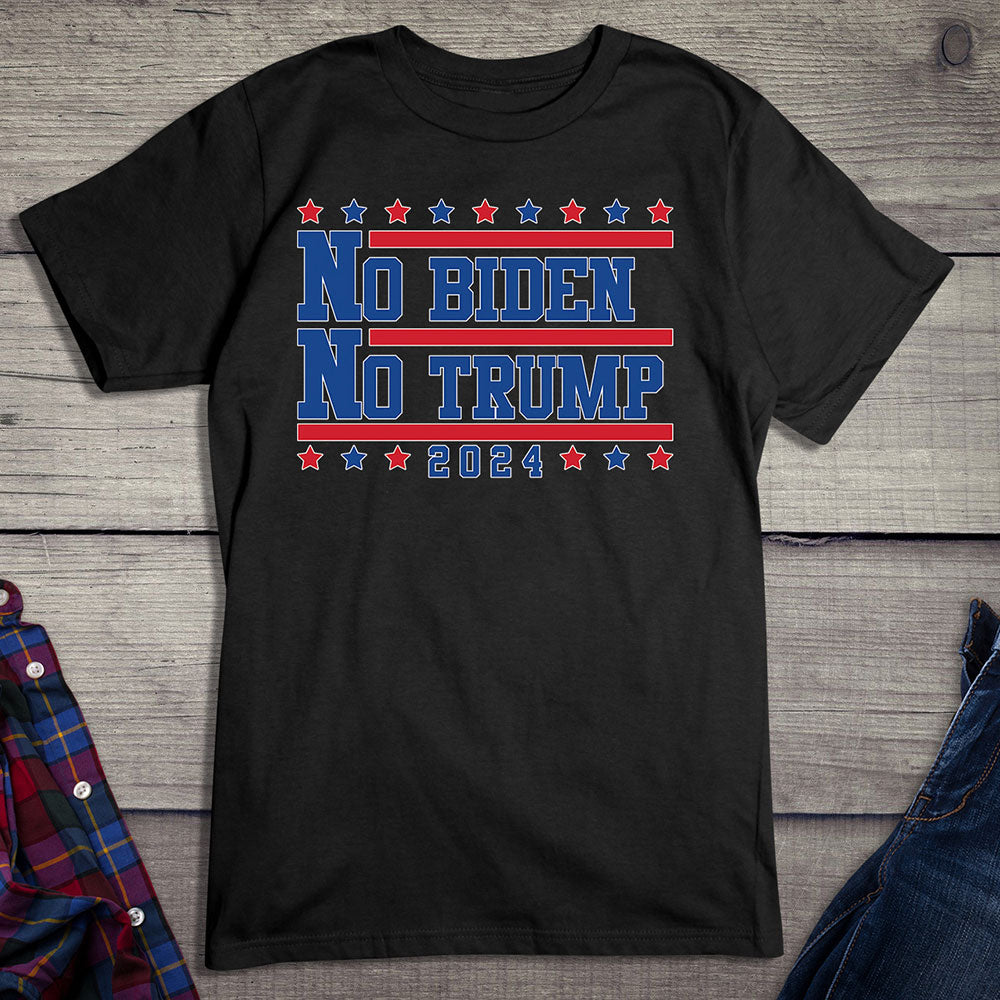 No Biden No Trump Flag T-Shirt