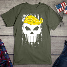 Load image into Gallery viewer, Trump Hair Skull T-Shirt
