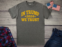 Load image into Gallery viewer, In Trump We Trust - Metallic T-Shirt
