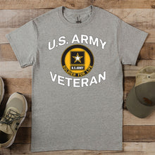 Load image into Gallery viewer, Army Veteran Circle T-Shirt
