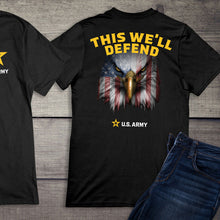 Load image into Gallery viewer, U.S. Army This We&#39;ll Defend Eagle T-Shirt
