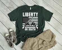 Load image into Gallery viewer, Liberty Or Death 2nd Amendment Tee
