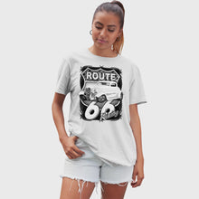 Load and play video in Gallery viewer, Adult Unisex Route 66 Racing Solar Tee
