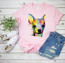 Load image into Gallery viewer, Neon Chihuahua Dog Breed T-shirt
